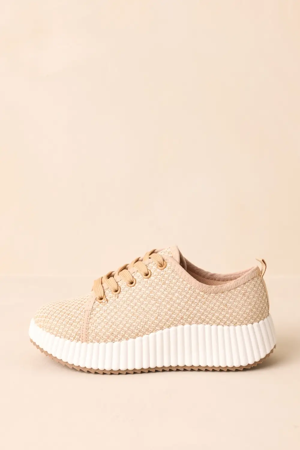 Woven Platform Sneakers
