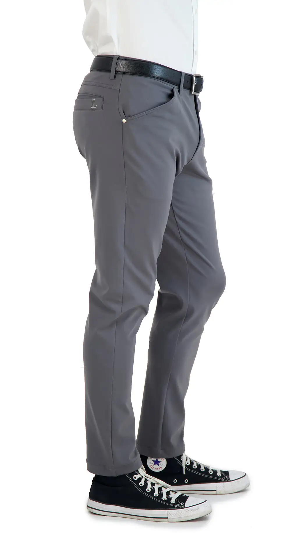 Textured Stretch Performance Business Casual Pants