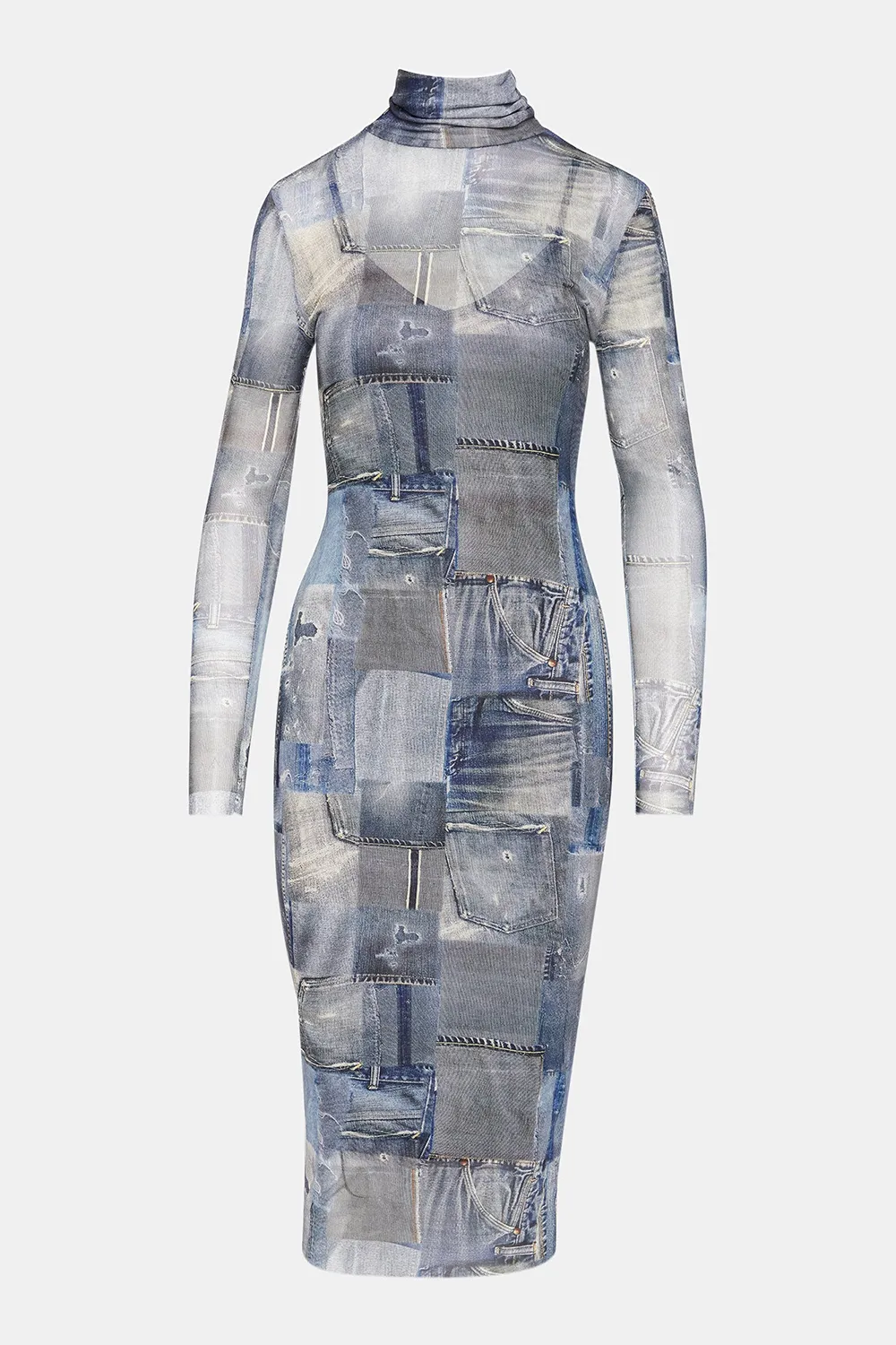 Subtle Dress Denim Multi