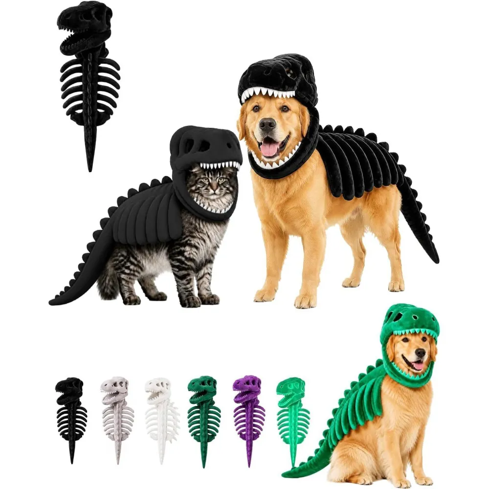 Pet Dinosaur Skeleton Costume