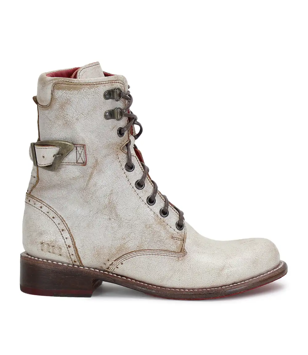 Lace-Up Buckle Brogue Reinforced Ankle Boots