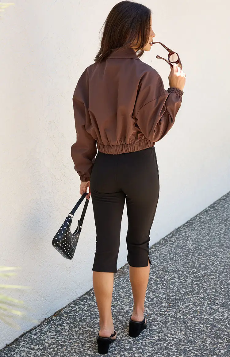 Bomber Zip Collar Jacket