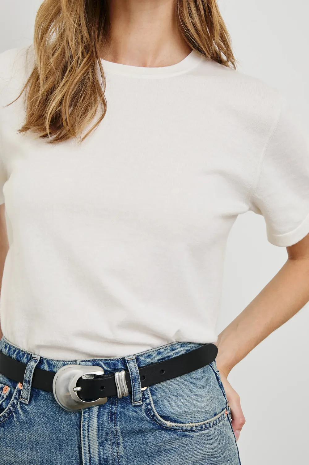 Pure Cotton Striped Printed Women's T-Shirt