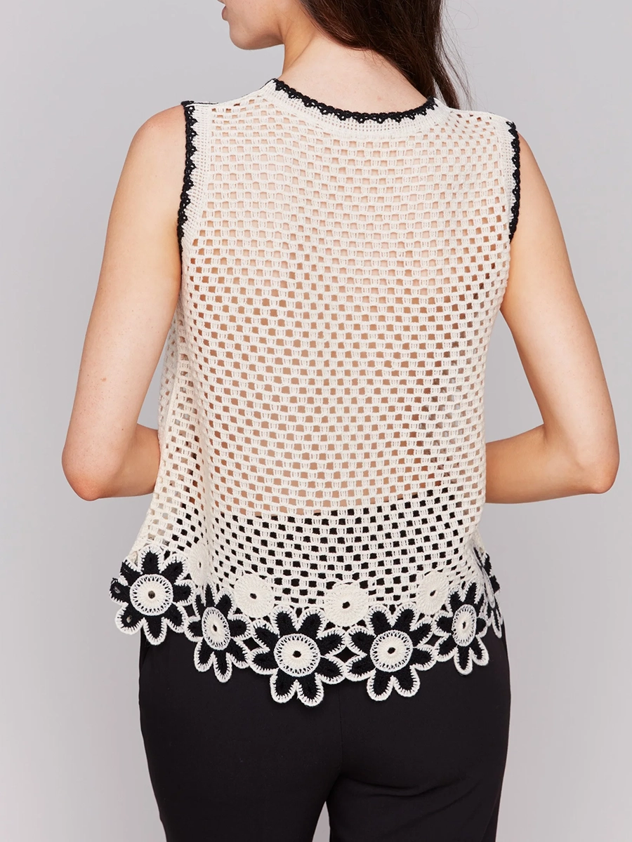 Versatile Casual Holiday Style Striped Vest For Women