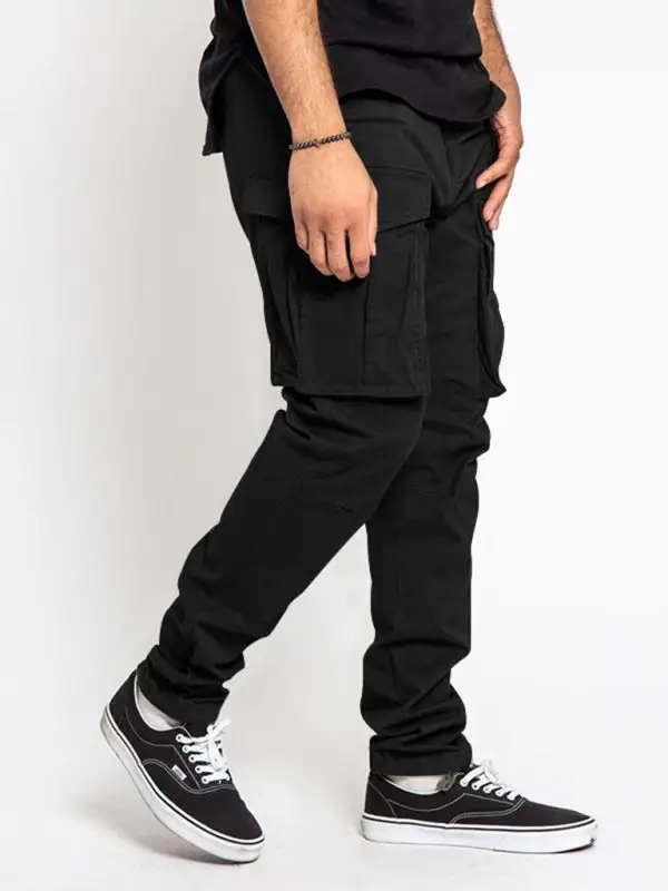 Utility Pocket Detail Everyday Pants