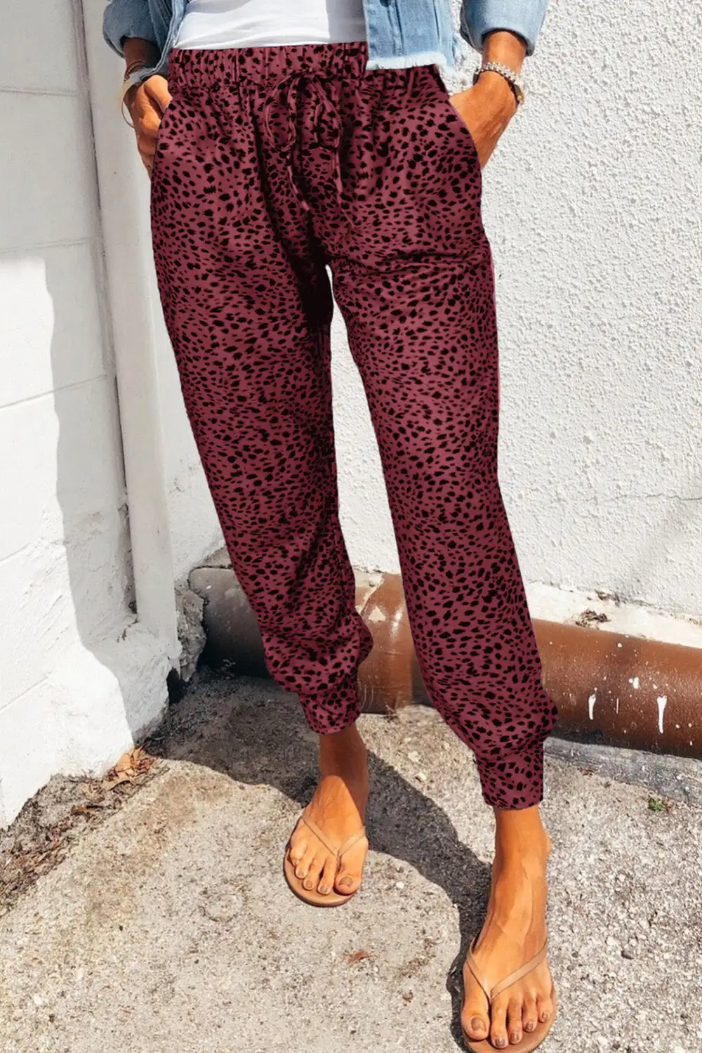 Pocket Printed Jogger Pants