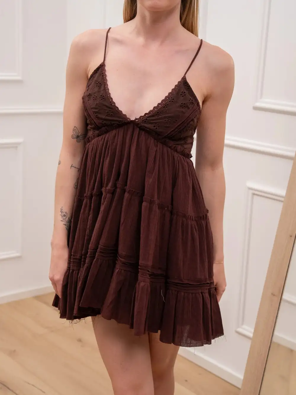 Mini Tiered Cotton Dress