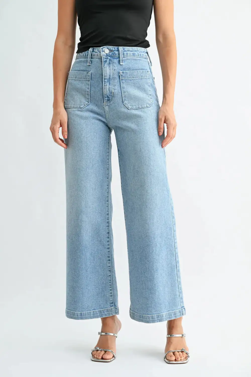 Sailor Pocket Wide Leg Jeans