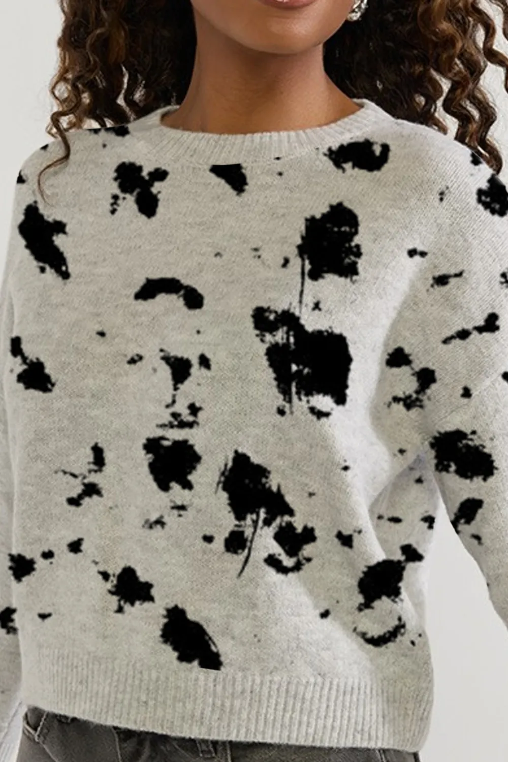Nicole Sleeve Heart Cutout Sweater