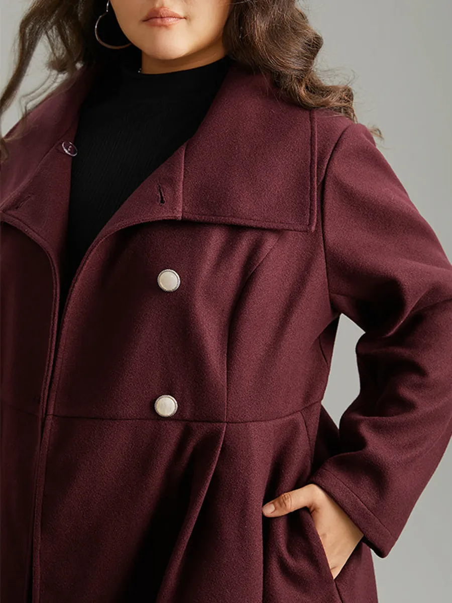 Burgundy a waist jacket