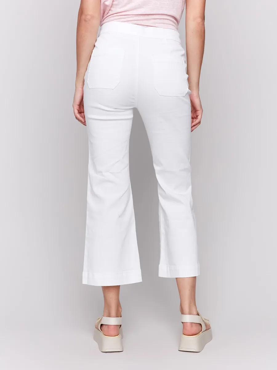 Versatile Creative Front Buttoned Flared Jeans