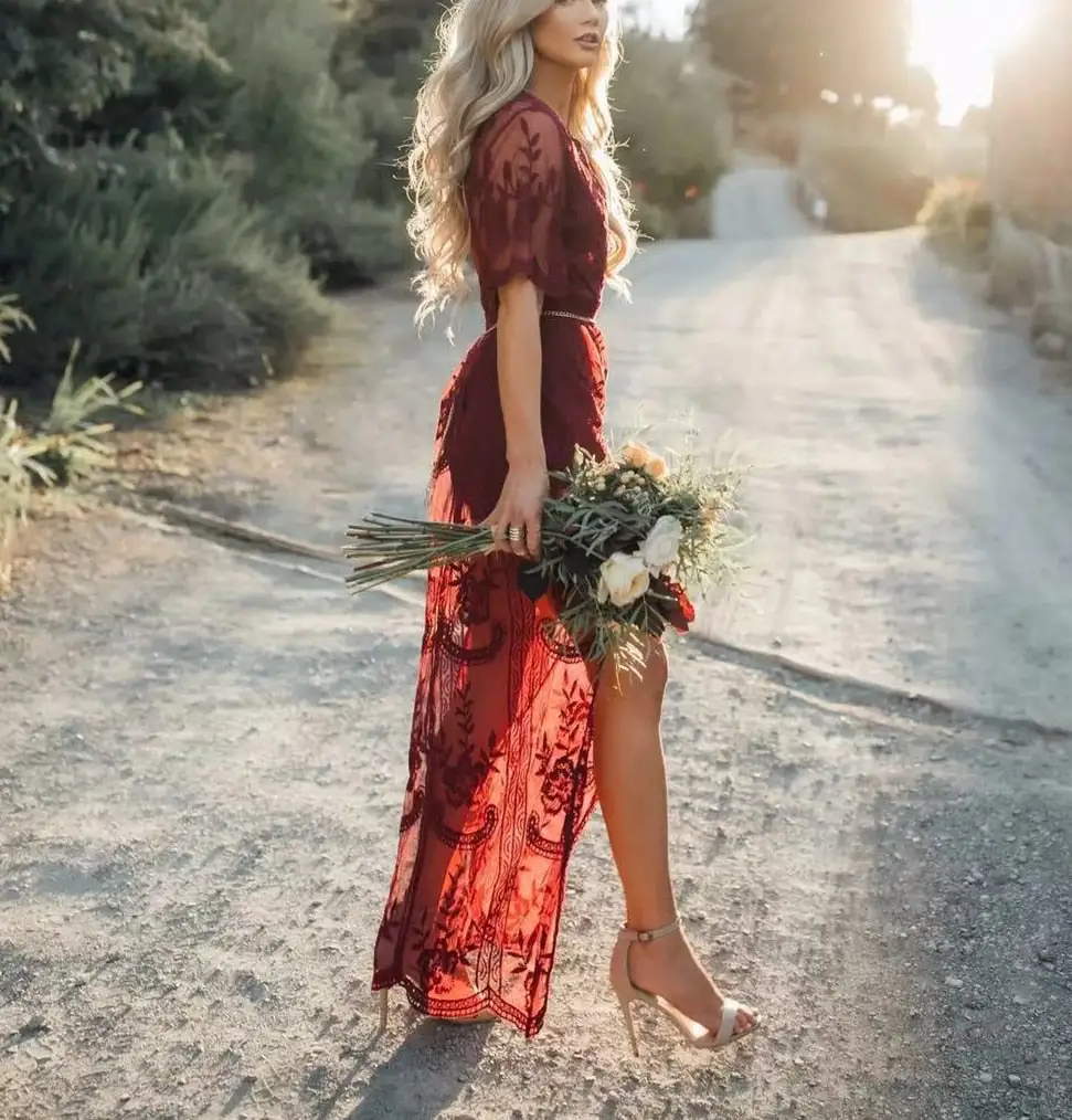 Lace Goddess Boho Maxi Dress