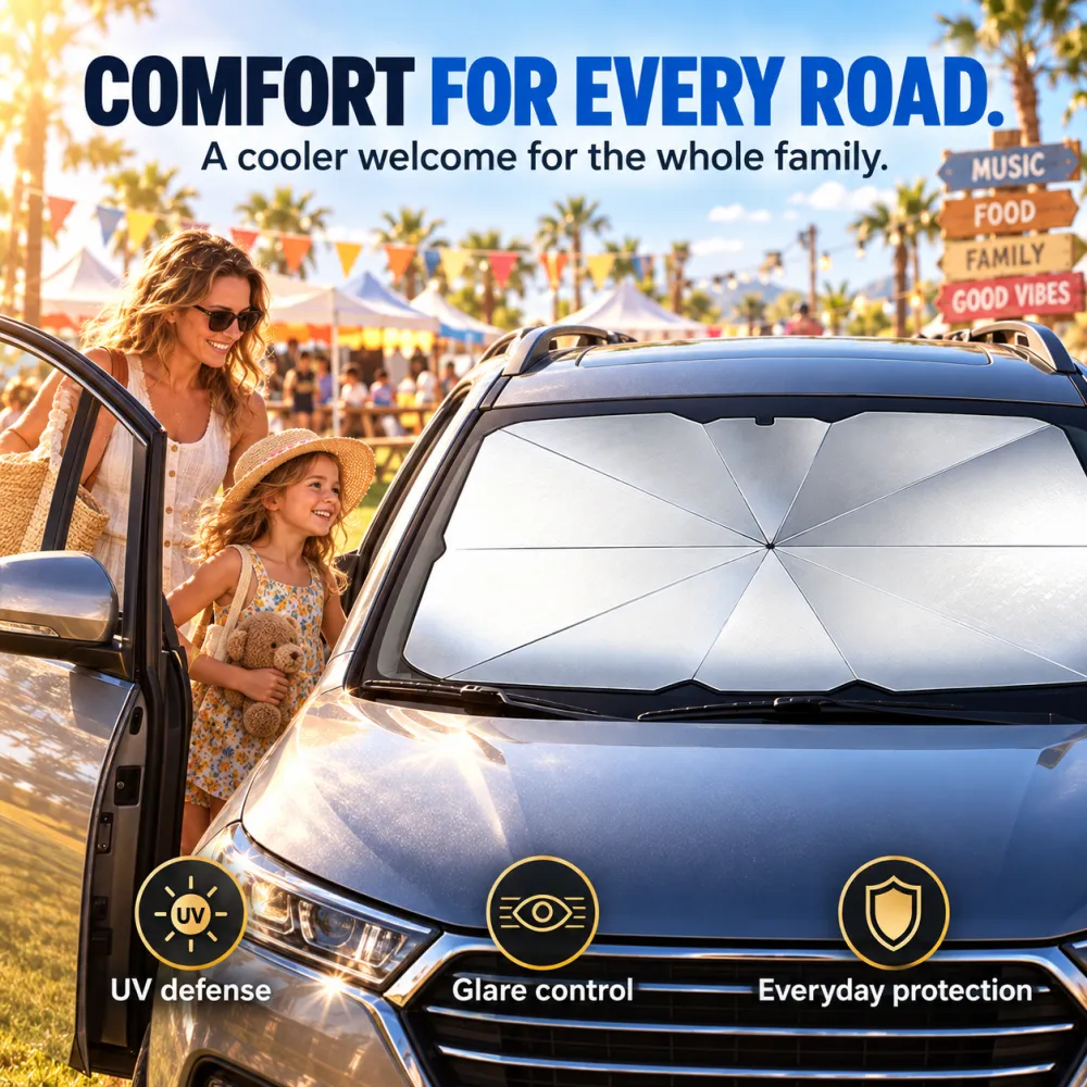UV Protection Heat Insulation Car Sunshade Umbrella