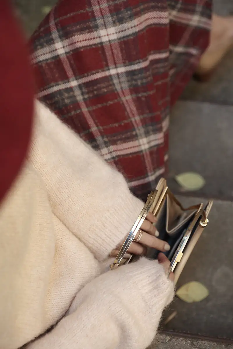 Airy Soft Everyday Casual Plaid Skirt
