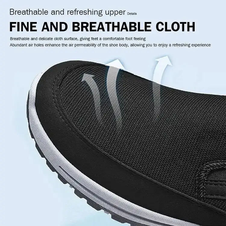 Plus Size Casual Sneakers US 15 Slip-On Walking Shoes Men Breathable Mesh Lightweight Athletic Shoes for Cross-Border Export
