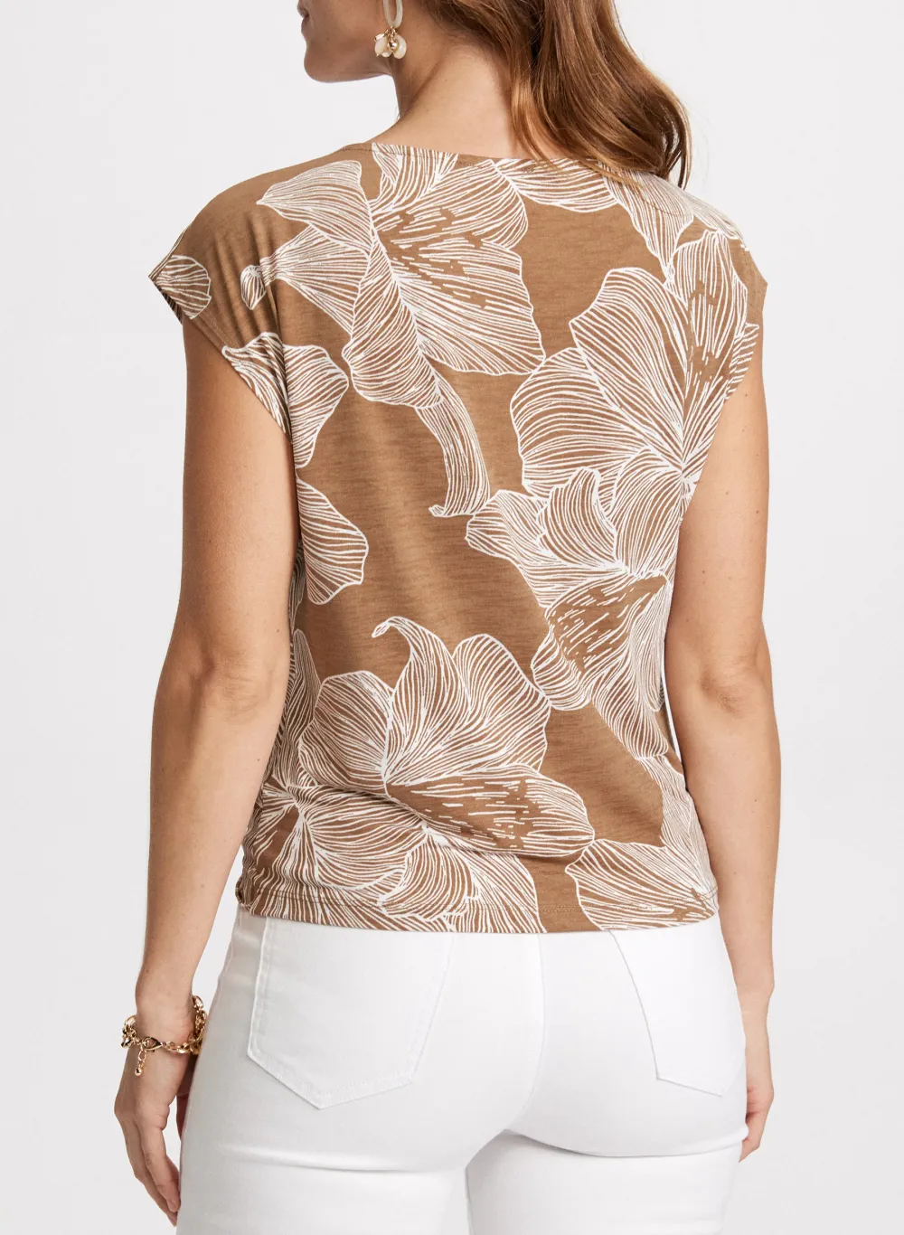Sleeveless Top With Floral Print