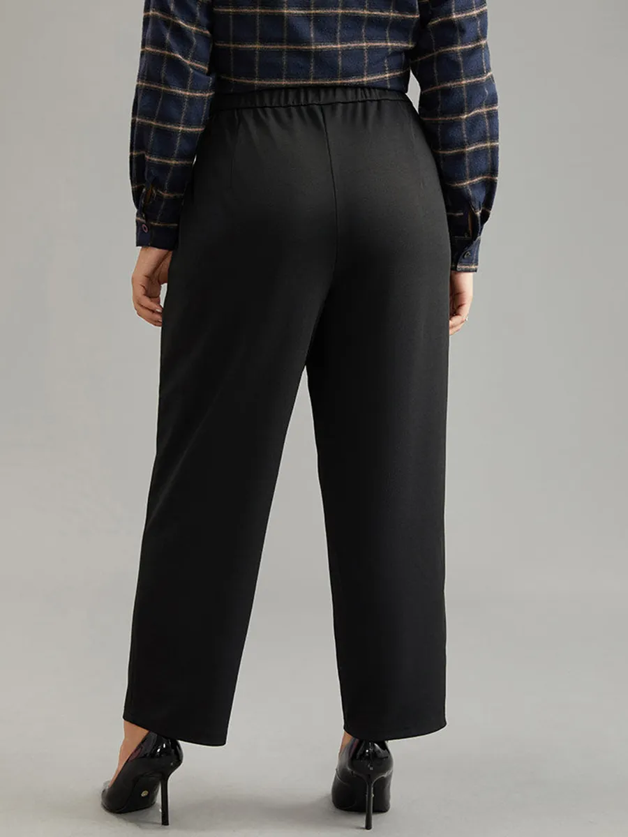 Black elegant trousers and trousers