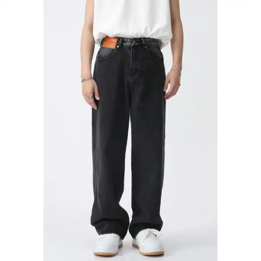 Wide Leg Jeans with Pockets Jeans