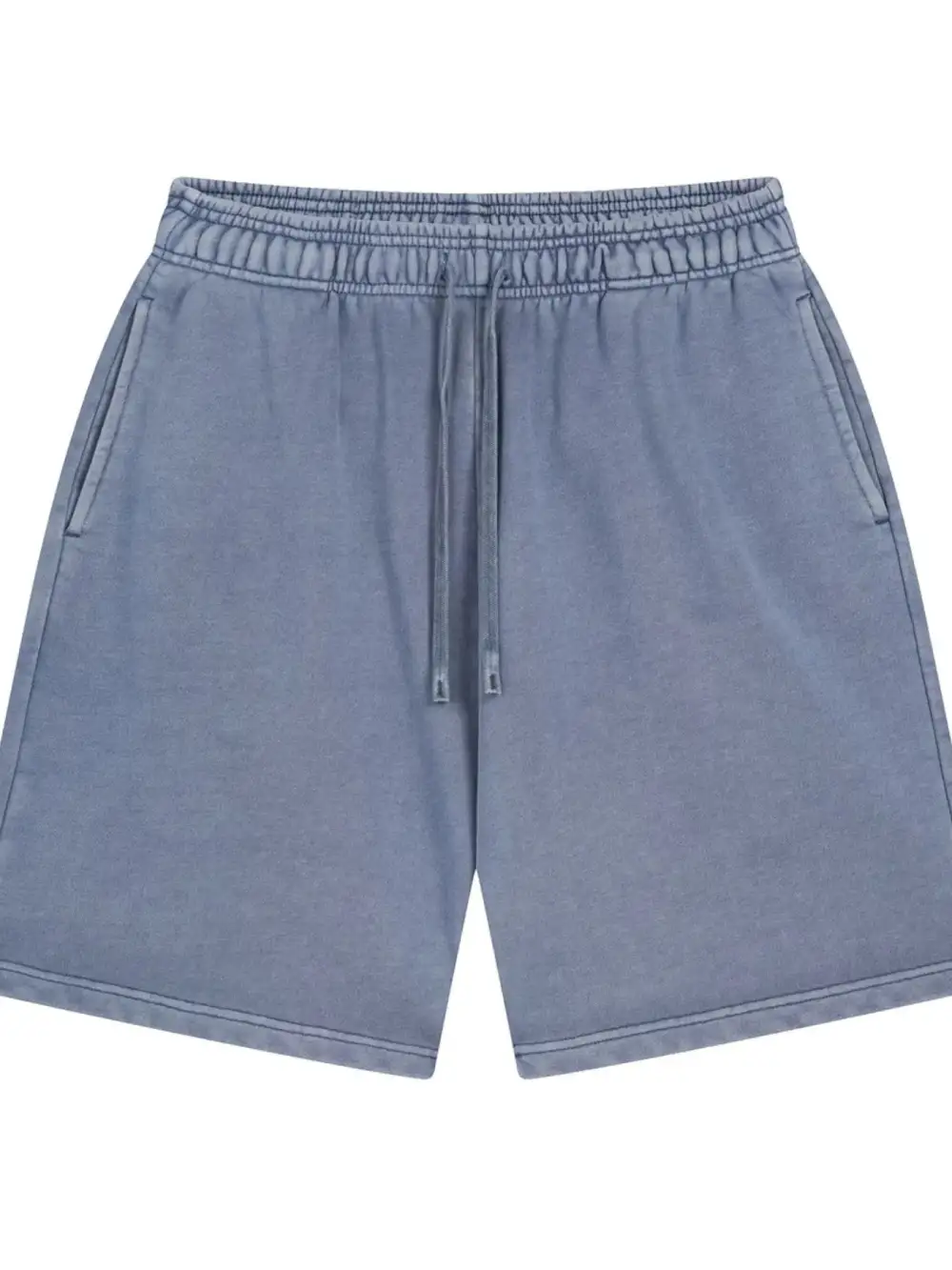 Drawstring Cotton Blend Easy Waist Casual Shorts
