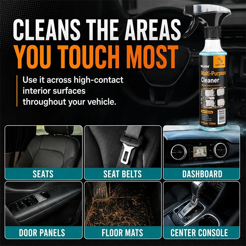 Multi-Purpose Cleaning Spray, Heavy Duty Dual-Action Degreaser & Stain Remover🧽