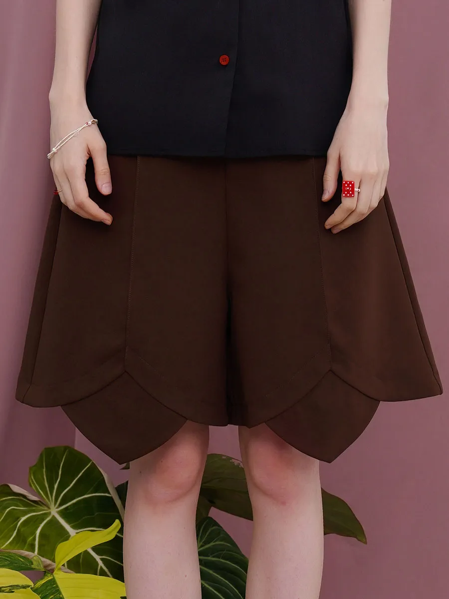 Effortless Boutique Everyday Casual Polyester Shorts