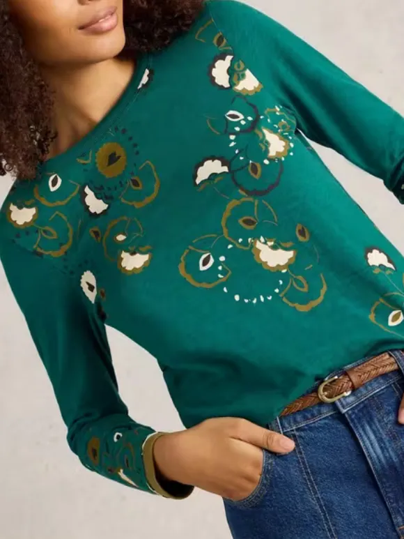 Crew Neck Art Graphic T-Shirt