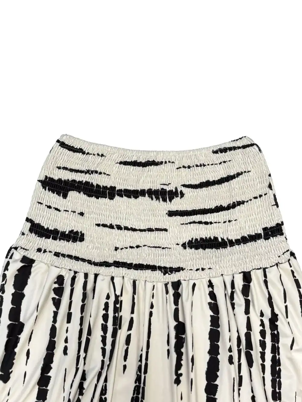 Smocked Asymmetrical Skirt