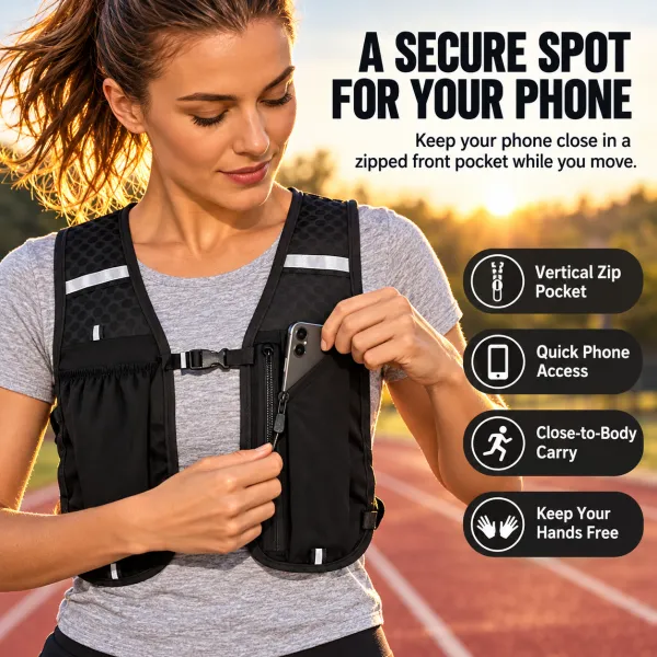Quick-Dry Outdoor Hiking Vest + Storage Bag