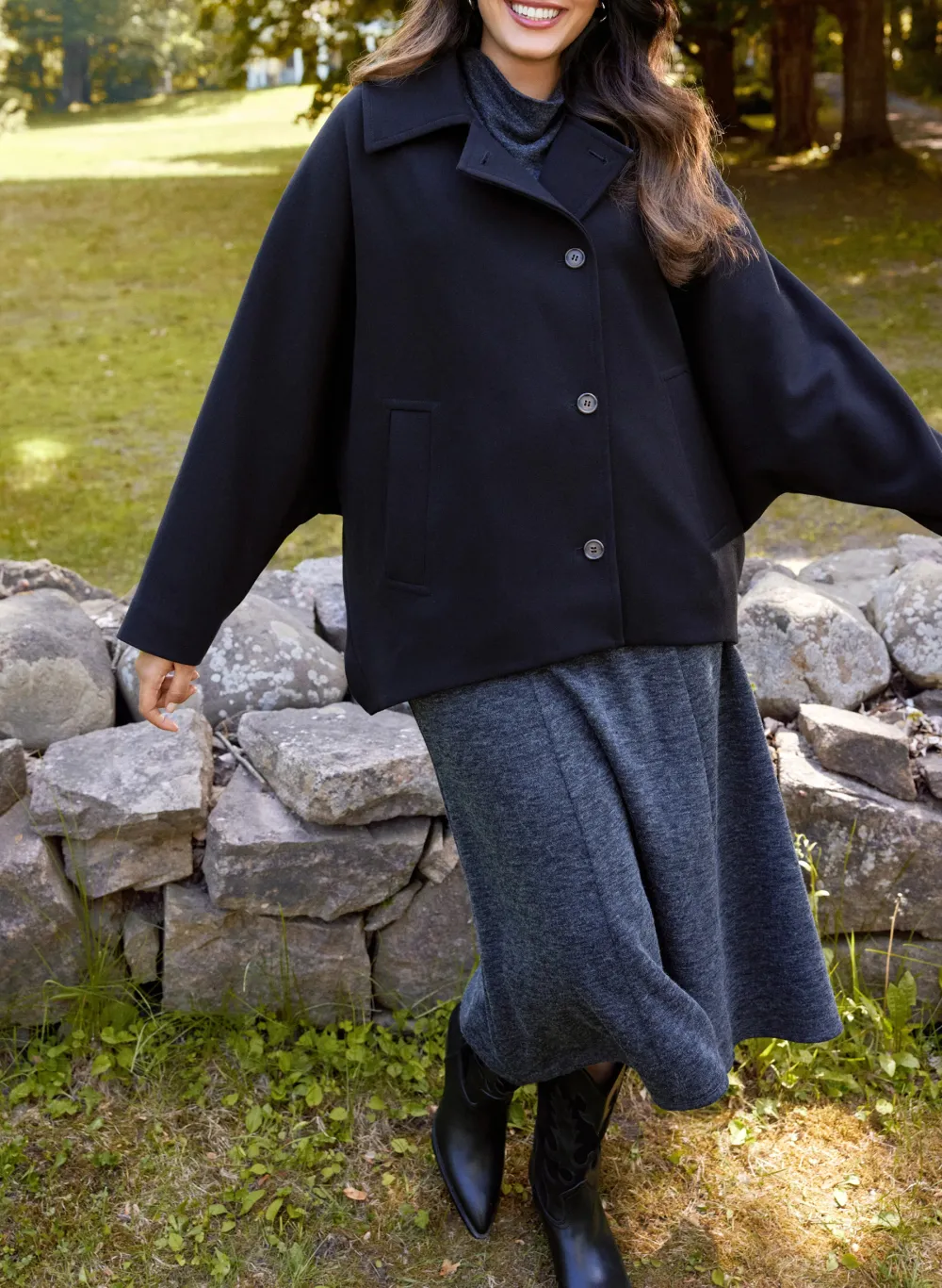 College-Style Short Coat