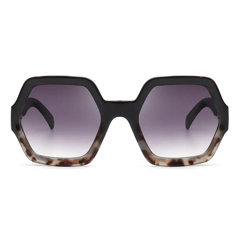 Square Oversized Geometric Hexagonal Sunglasses