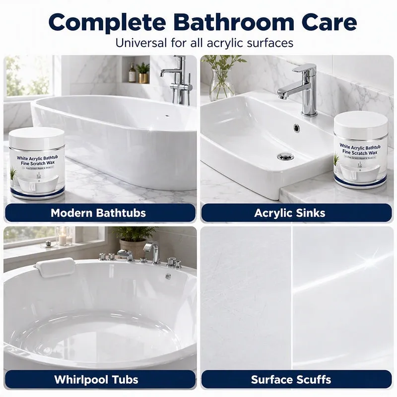 White Acrylic Bathtub Fine Scratch Repair Wax