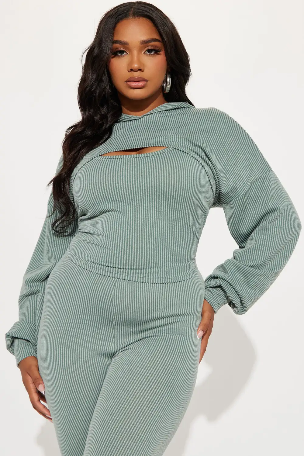 Wish For You Pant Set - Sage