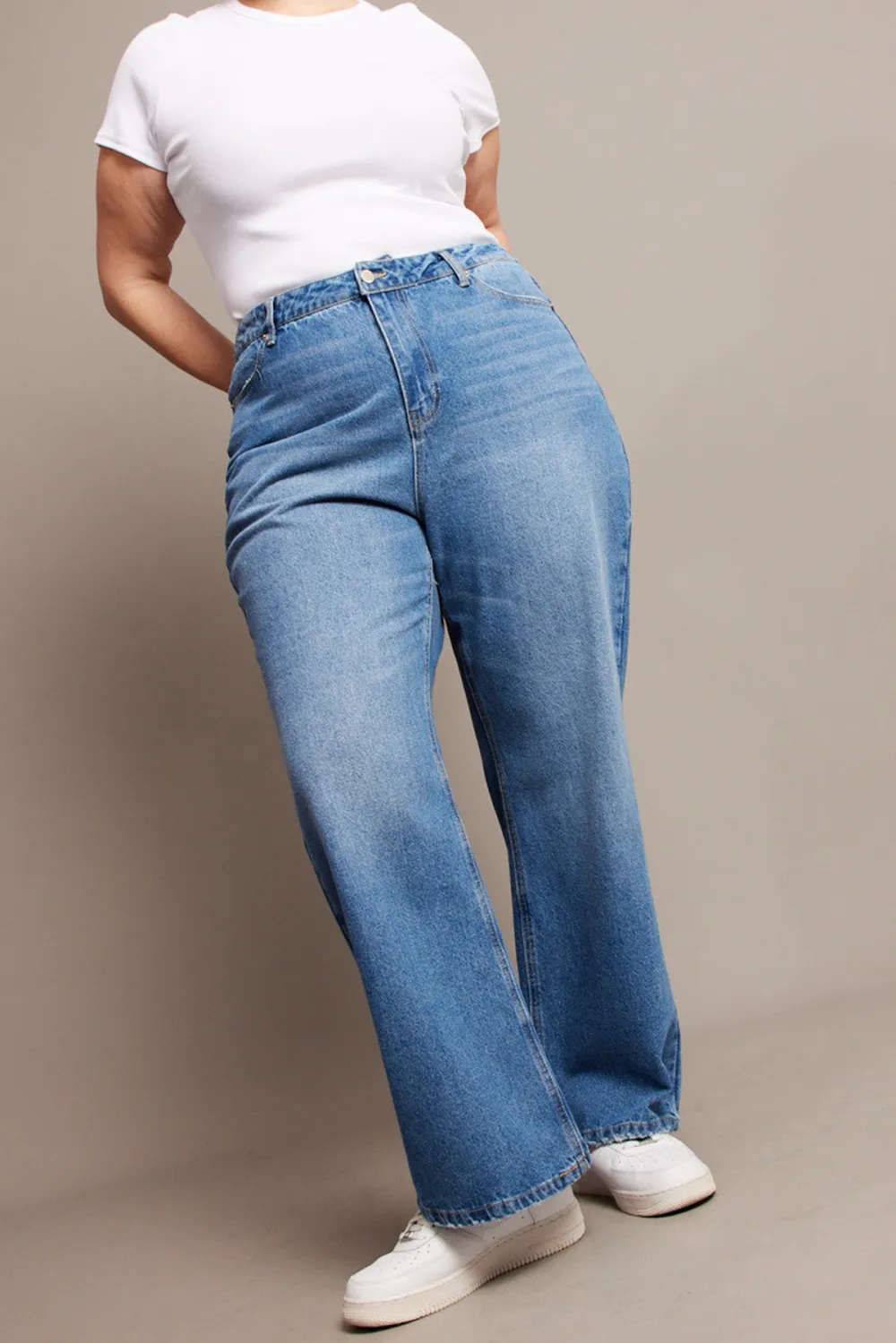 Basic All-Match Slightly Stretch Jeans