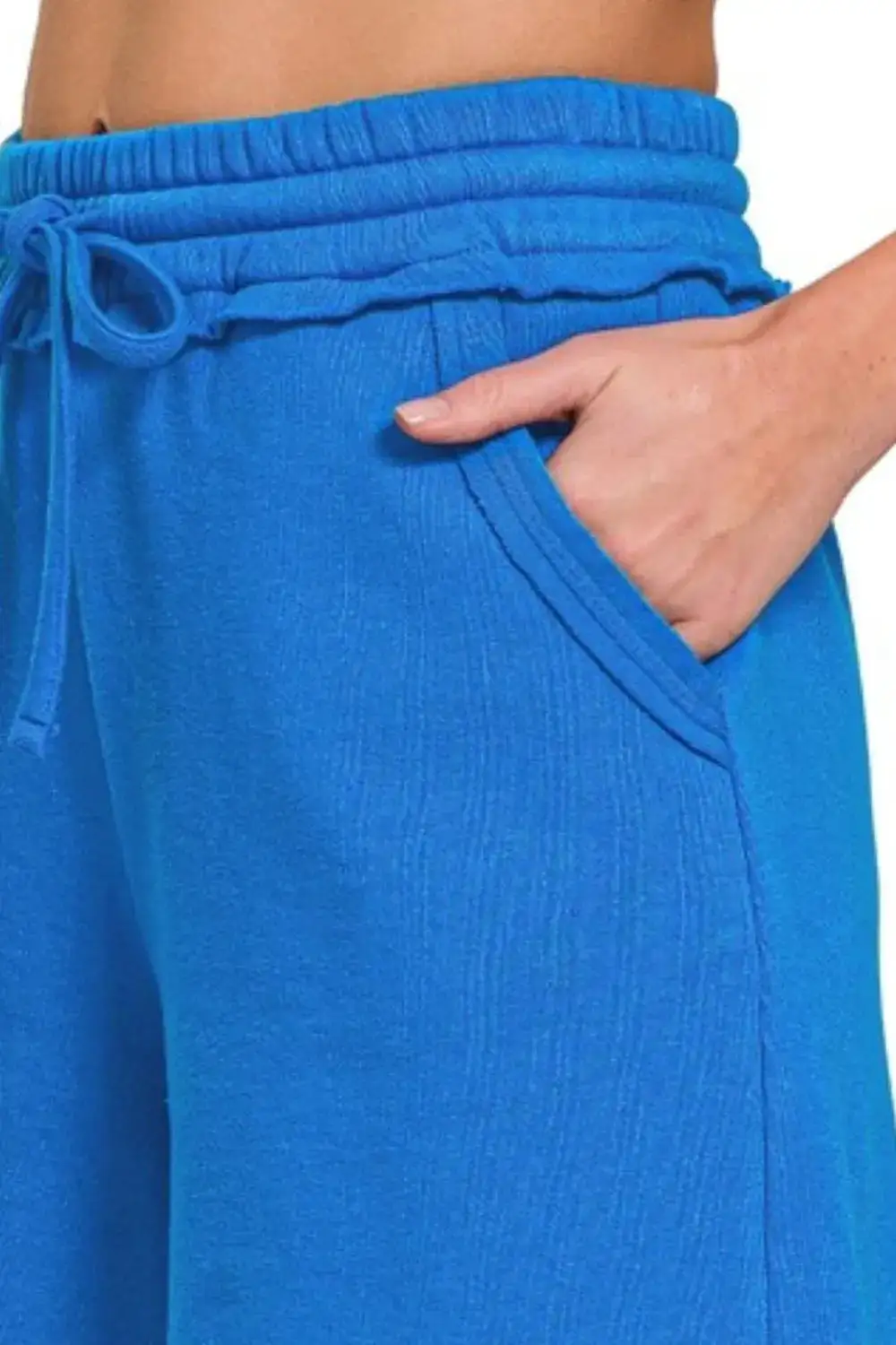 Everyday Fleece Raw Hem Shorts with Draw String