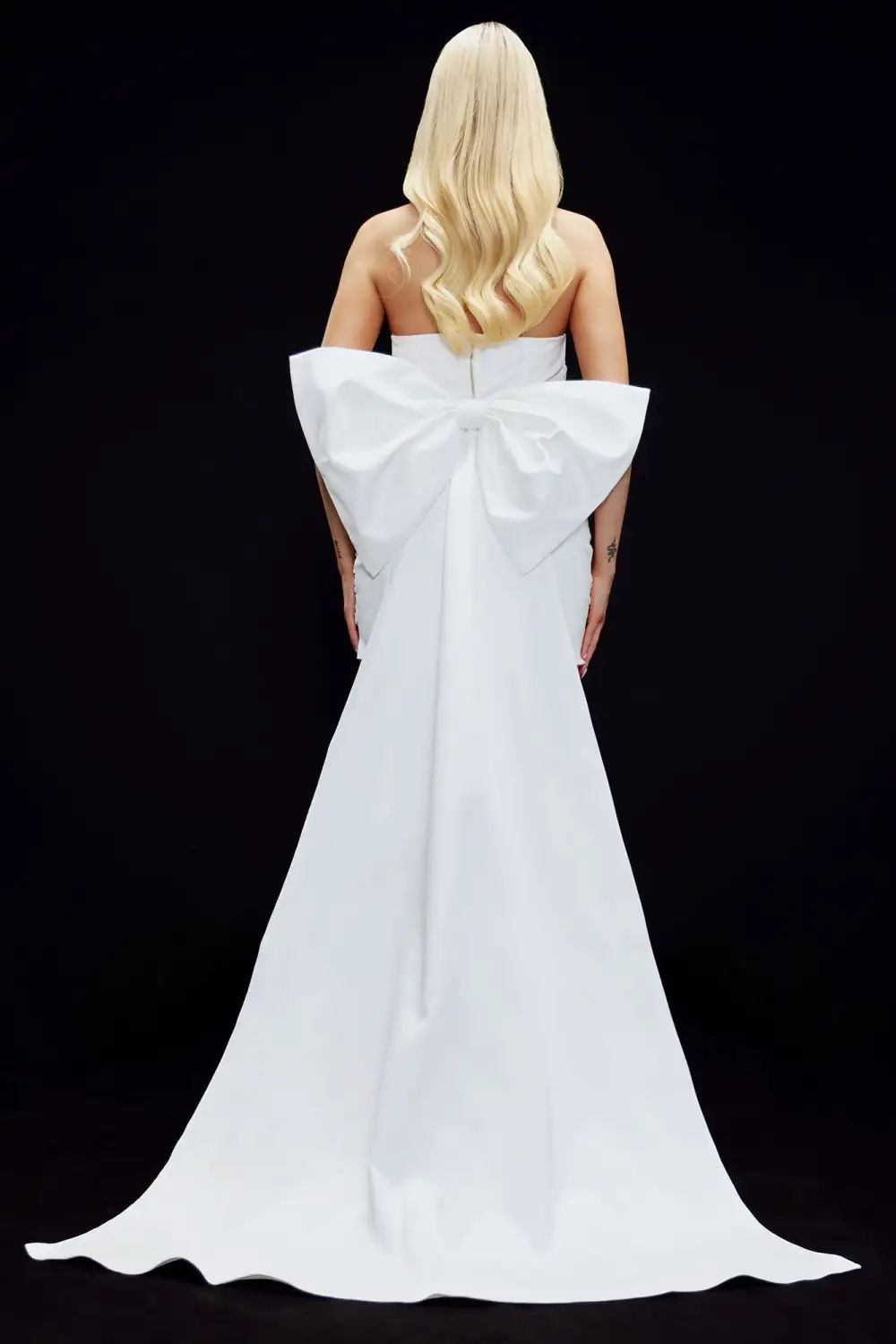 Antoinette Satin Mini Dress - White