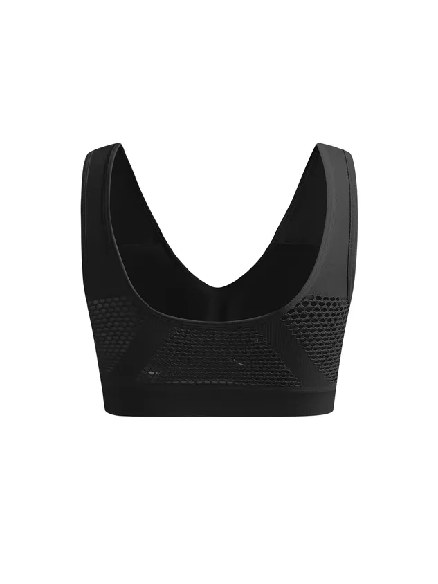 Perforated Seamless Sports Bra