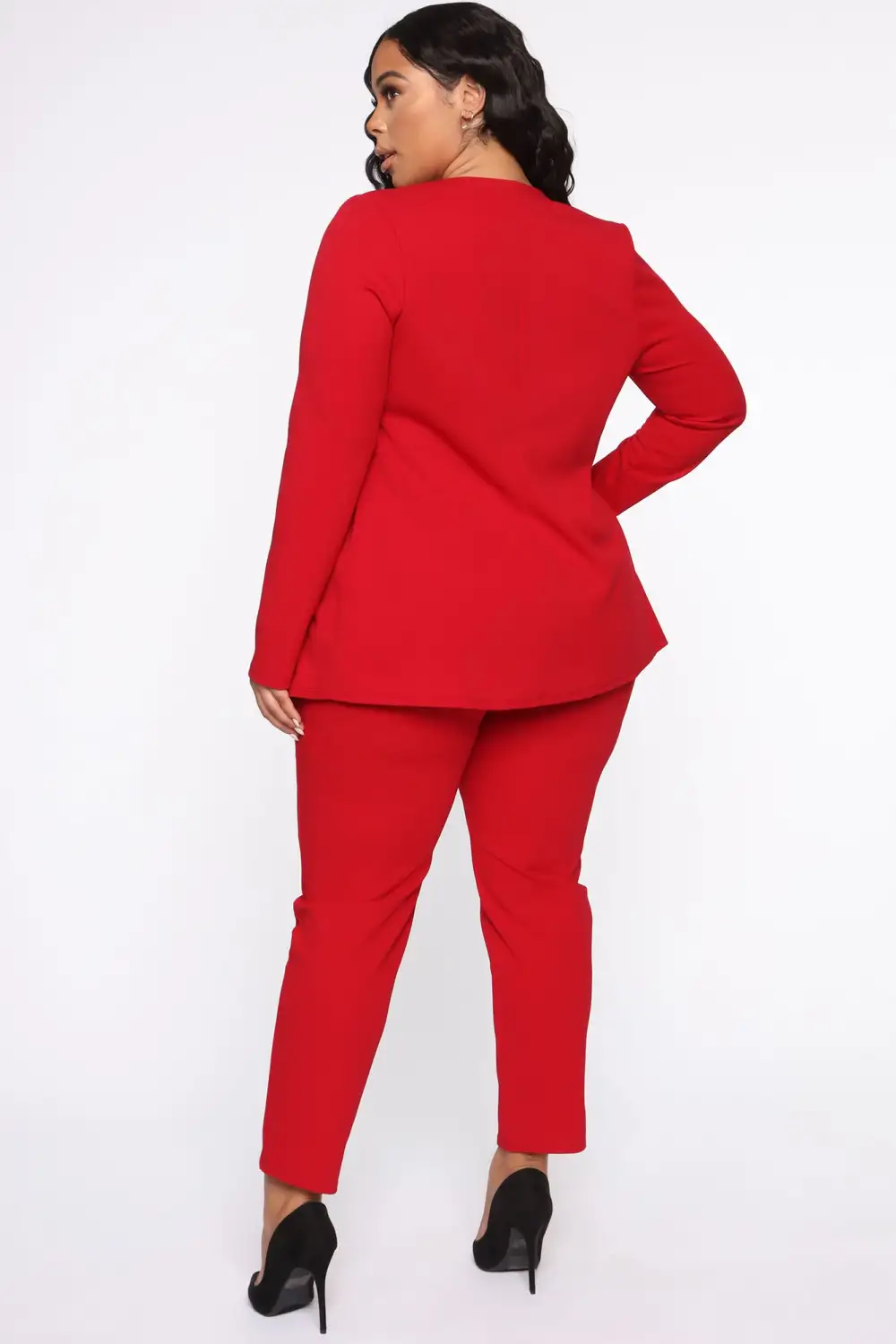 Payin' It Forward Blazer Set - Red