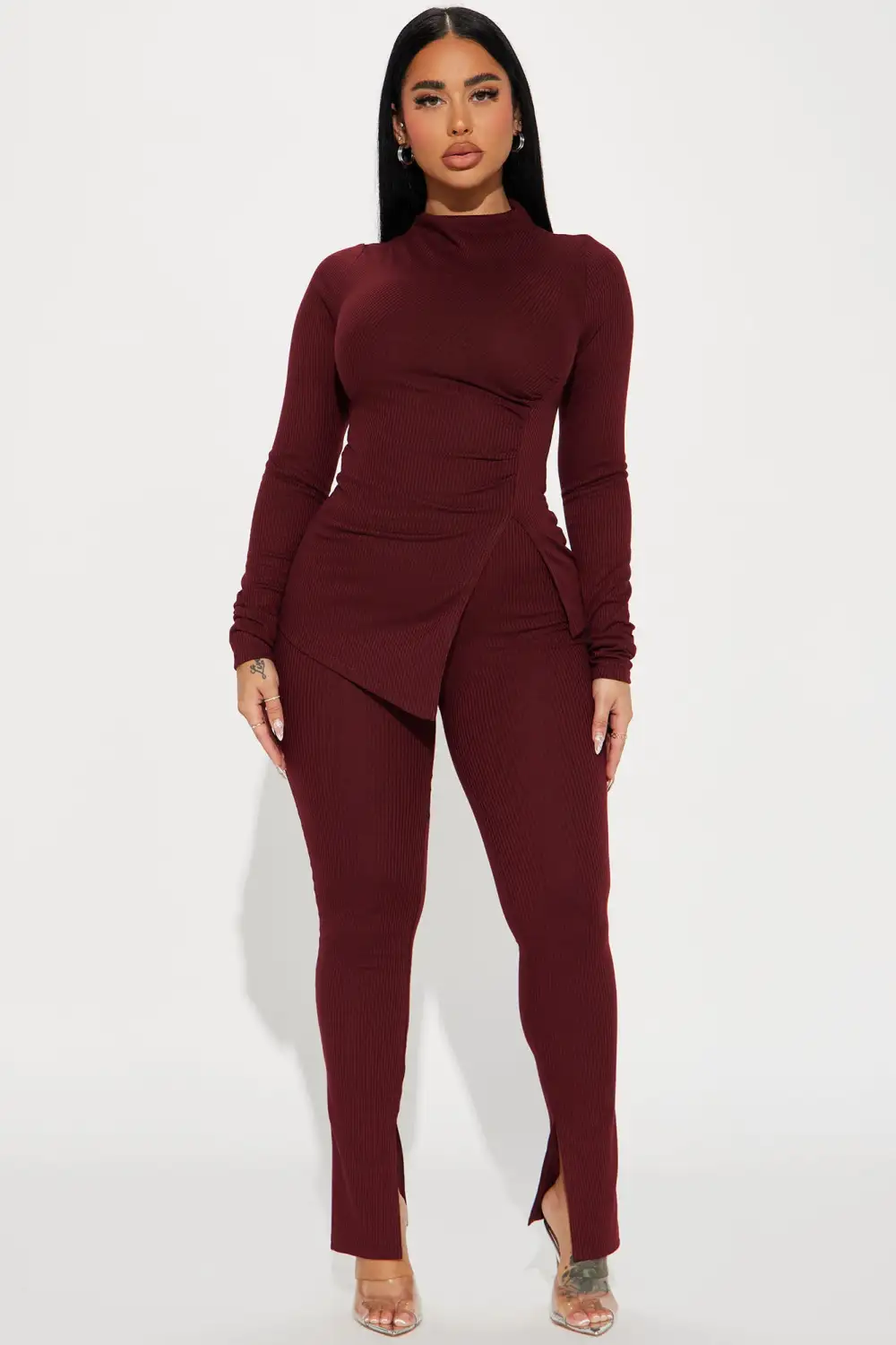 Miranda Legging Set - Burgundy