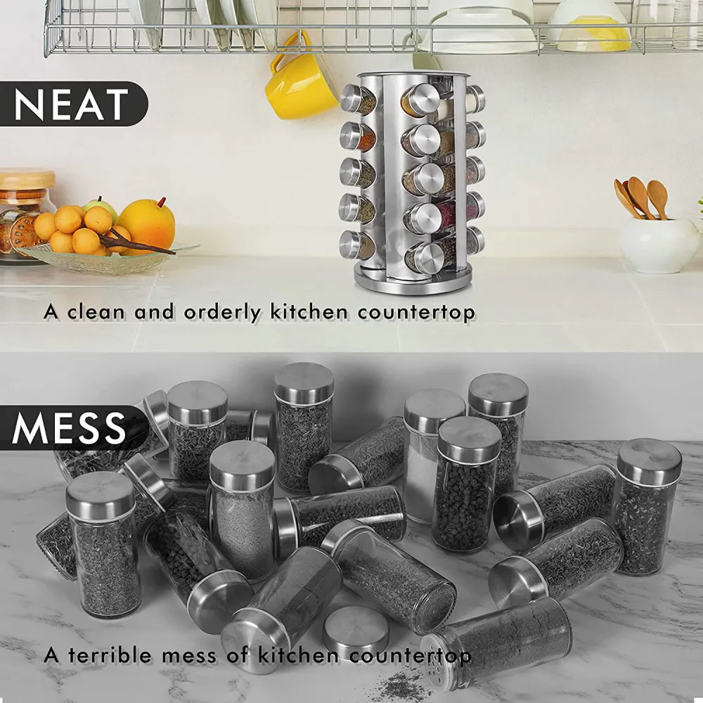 (Store Closing Sale) Spice rack, countertop spice rack organizer