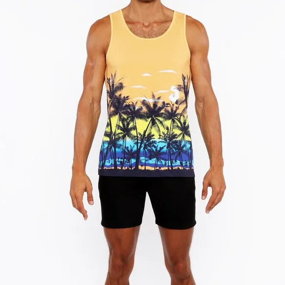 Form Printed Mesh Tank Top