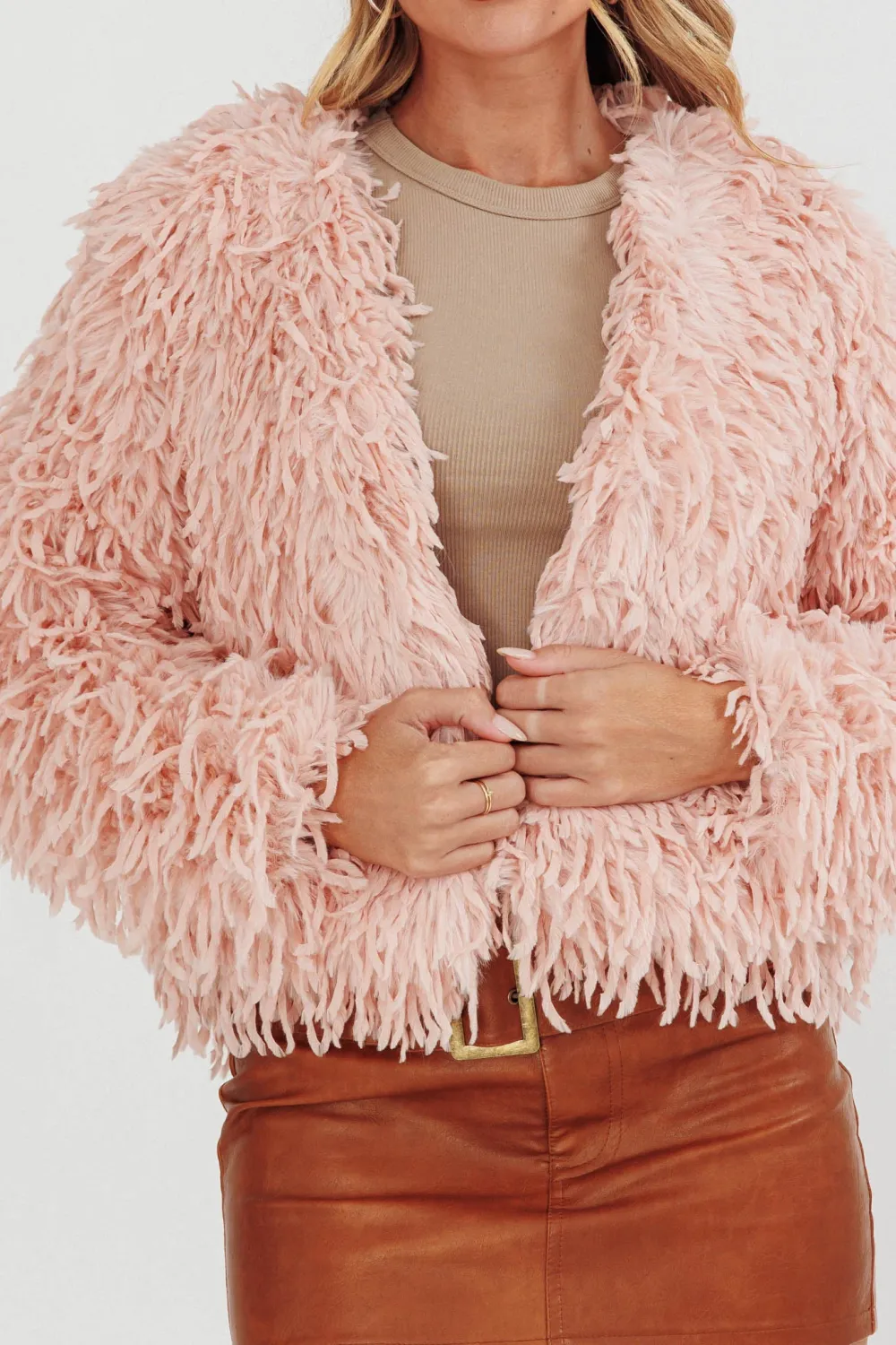 Loose-Fitting Long-Pile Thermal Jacket