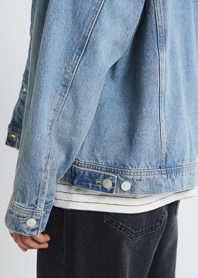 Men's Casual Regular Blue Denim Jacket