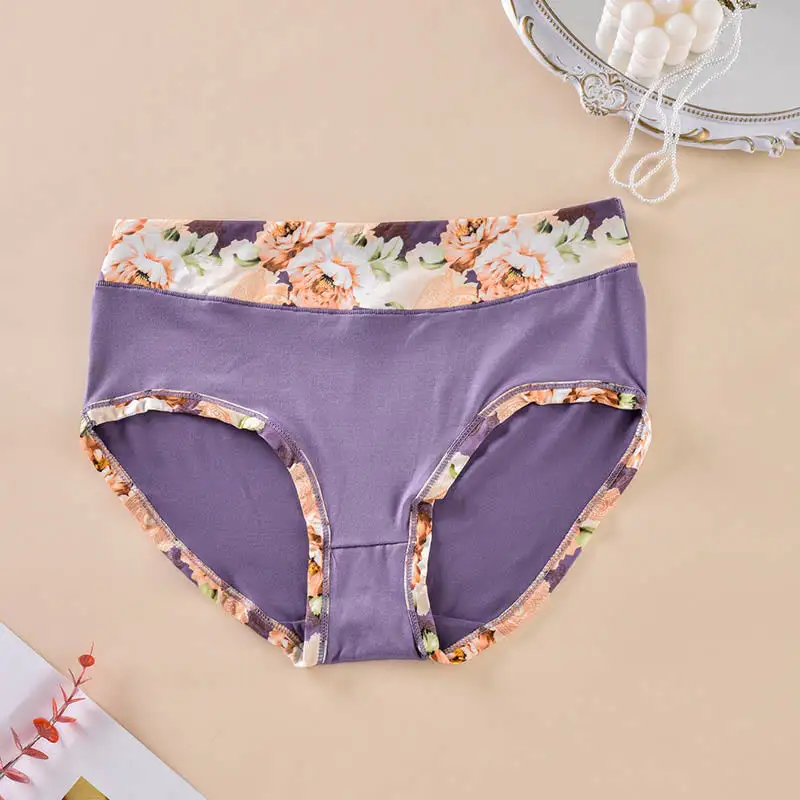 Plus Size Print Breathable Panty