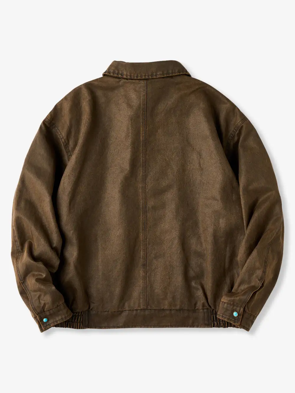 Men's Suede Texture Button Front Work Jacket