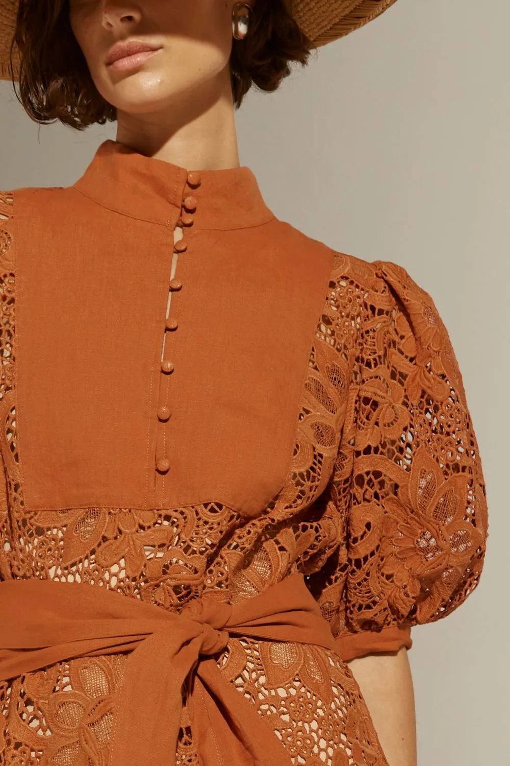 kinetic dress - toffee lace