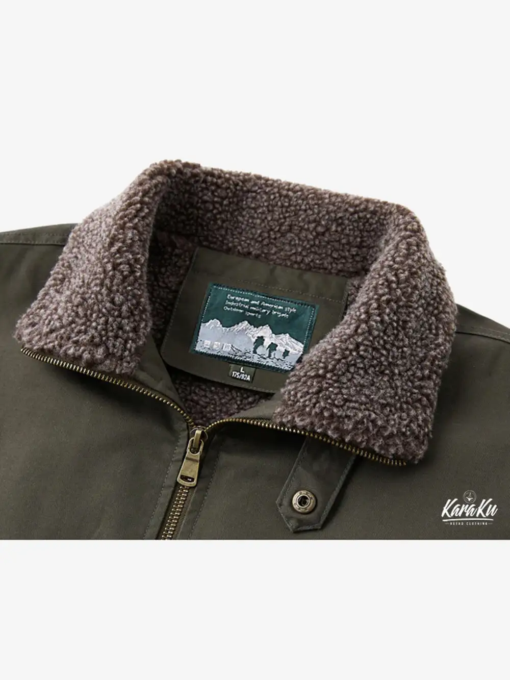Men'S Sherpa Lined Pocketed Bomber Jacket