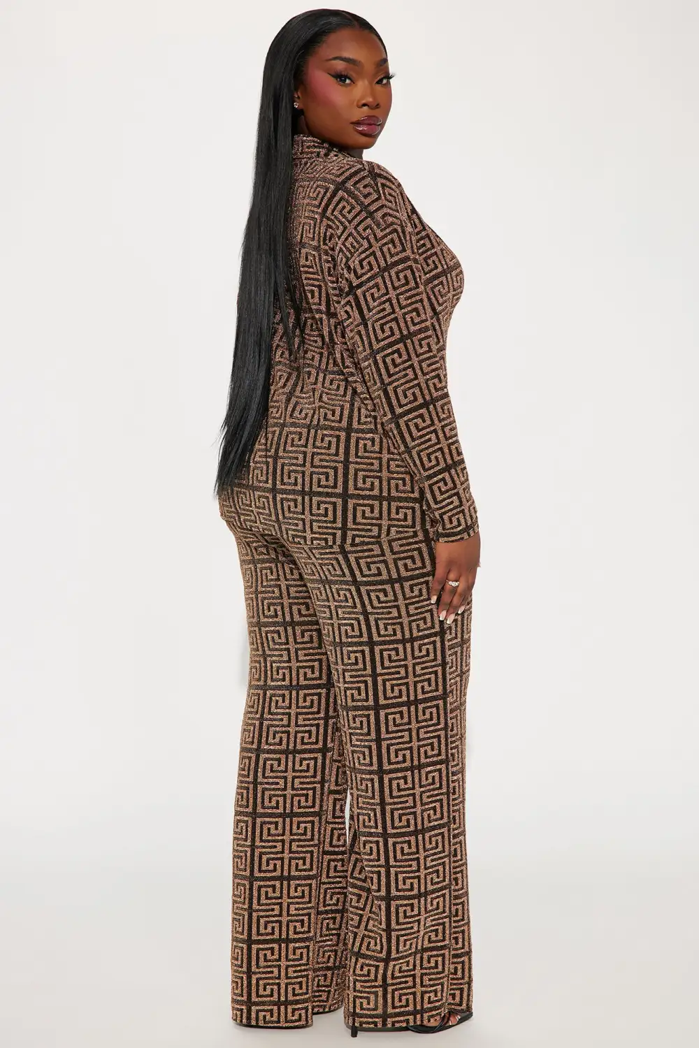 Gia Glitter Pant Set - Gold/combo