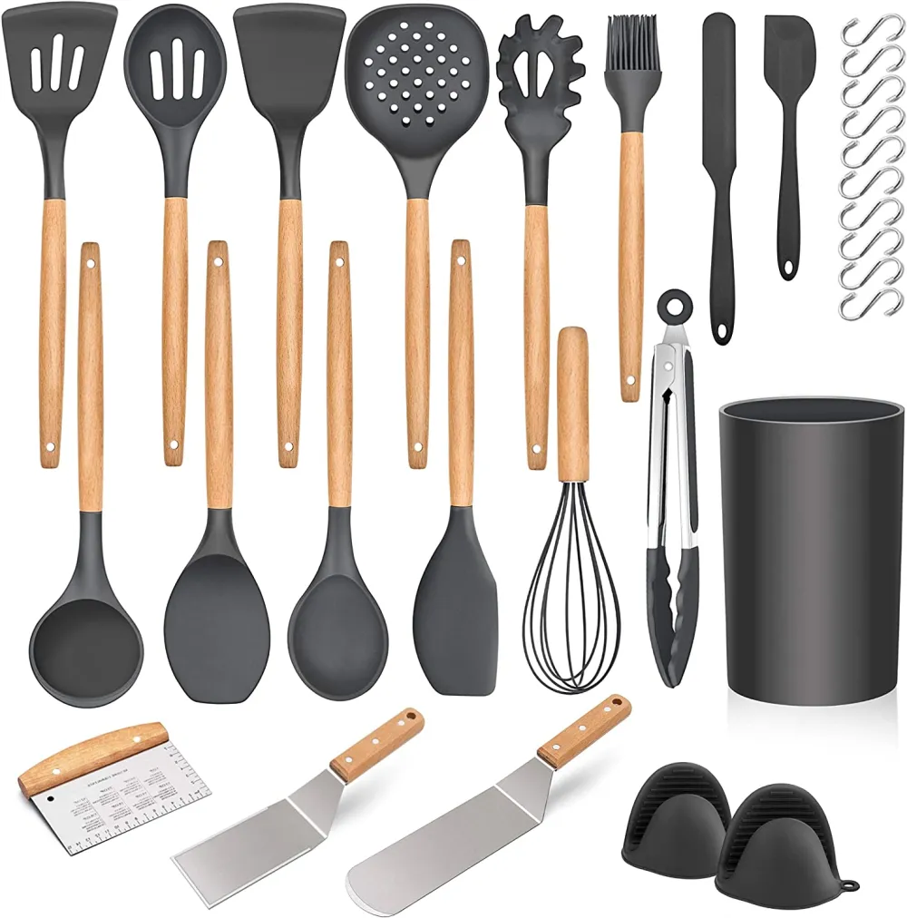 (Store Closing Sale) 30 pieces of kitchen cooking utensils and brackets