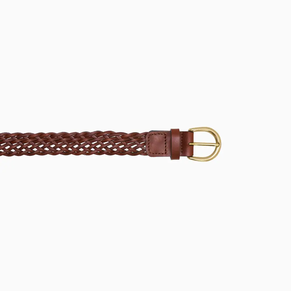 Relaxed Hand Braided Leather Waist Belt