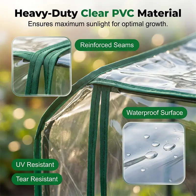 🥳2026 HOT SALE🥳💞50K+ SOLD! ❄️🌿 All-Weather Plant Cover – clear PVC lets sunlight in, keeps frost out. Grow herbs & veggies all year round. Indoor & outdoor use!